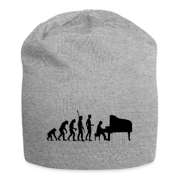 evolution_pianist - Jersey-Beanie - Grau meliert - Vorne