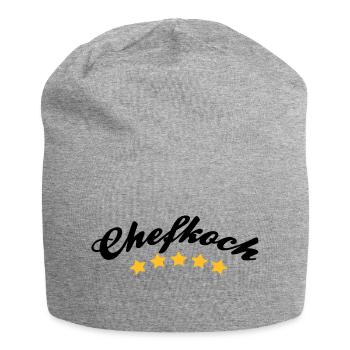 chefkoch - Jersey-Beanie - Grau meliert - Vorne