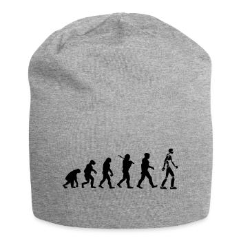 Roboter-Entwicklung - Jersey-Beanie - Grau meliert - Vorne