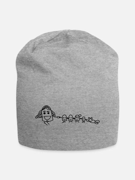Wichte - Jersey-Beanie - Grau meliert