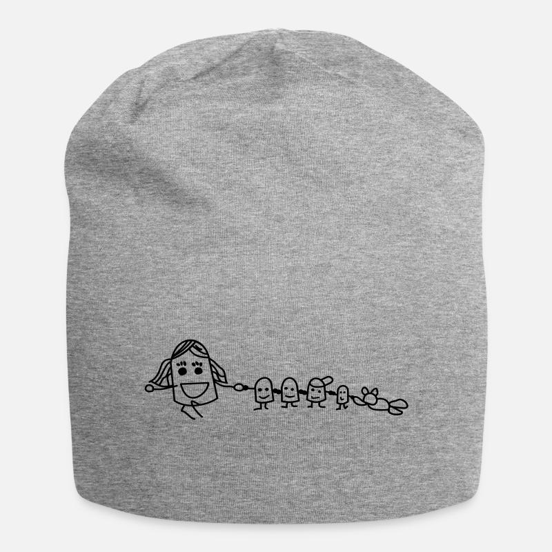 Wichte - Jersey-Beanie - Grau meliert