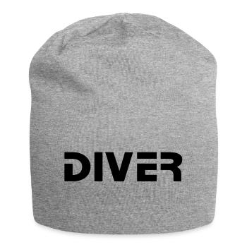 diver Taucher Tauchen - Jersey-Beanie - Grau meliert - Vorne