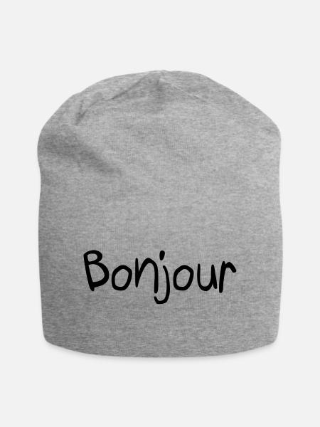 Bonjour - Bonnet en jersey - gris chiné