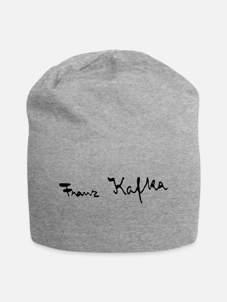 Franz Kafka - Jersey-Beanie - Grau meliert