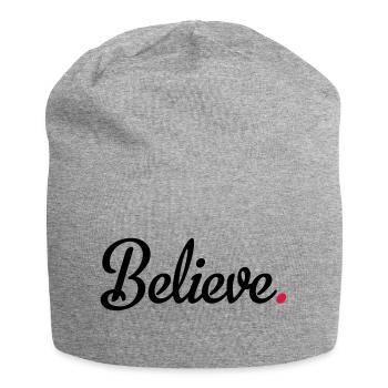 believe - Jersey Beanie - heather grey - Front