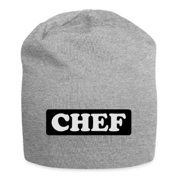 Chef - Jersey-Beanie - Grau meliert - Vorne
