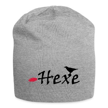Hexe - Jersey-Beanie - Grau meliert - Vorne