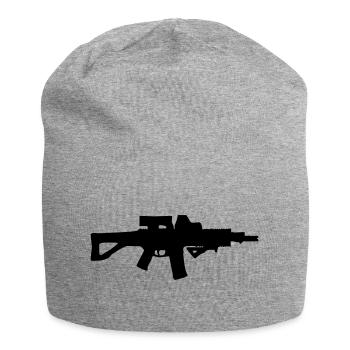 Sturmgewehr Gewehr - Jersey-Beanie - Grau meliert - Vorne