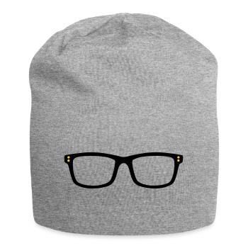 glasses - Jersey Beanie - heather grey - Front