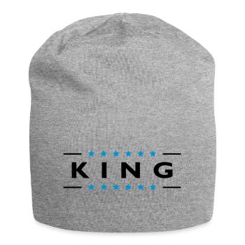 King - Jersey Beanie - heather grey - Front