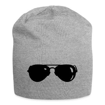 sunglasses - Jersey Beanie - heather grey - Front