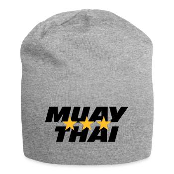 Muay Thai - Bonnet en jersey - gris chiné - Devant