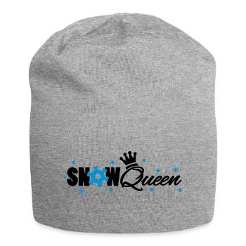 Snowqueen - Jersey-Beanie - Grau meliert - Vorne