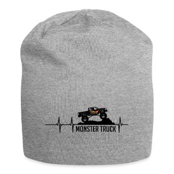 monster truck - Jersey Beanie - heather grey - Front