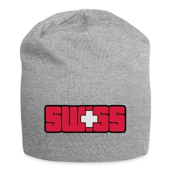 Swiss - Jersey Beanie - heather grey - Front