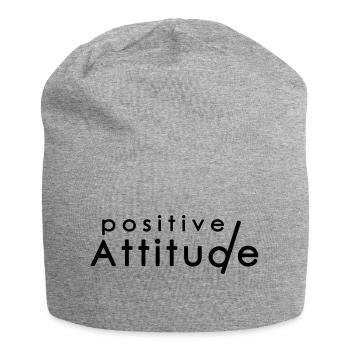 Positive ATTITUDE 1 - Jersey Beanie - heather grey - Front