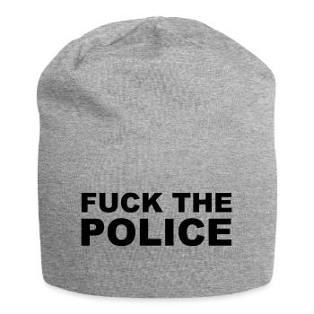 Fuck The Police - Bonnet en jersey - gris chiné - Devant