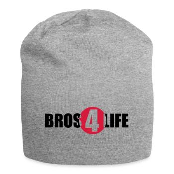 Bros 4 Life Logo Design - Jersey Beanie - heather grey - Front
