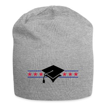 scholar hat / Gelehrtenhut (3c) - Jersey Beanie - heather grey - Front