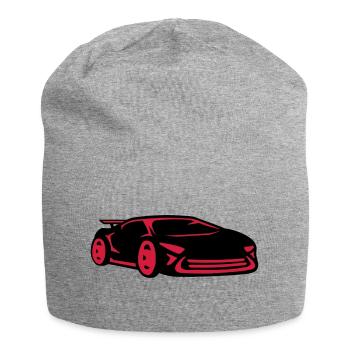 Rennauto Sportwagen Rennwagen Cool - Jersey-Beanie - Grau meliert - Vorne
