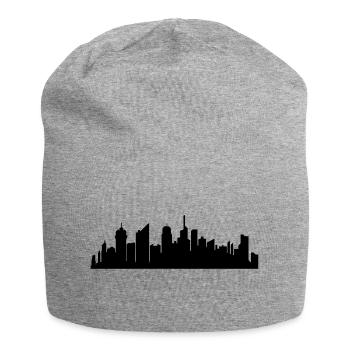 ville métropole silhouette contour capital grand - Bonnet en jersey - gris chiné - Devant