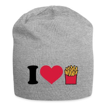 Pommes - Jersey-Beanie - Grau meliert - Vorne