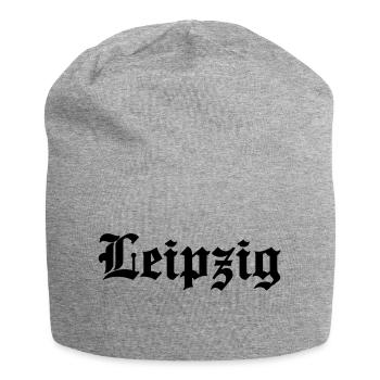 Leipzig - Jersey-Beanie - Grau meliert - Vorne