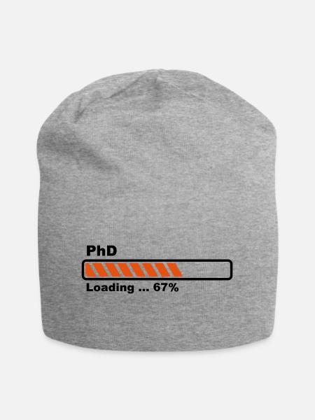 PhD loading bar - Jersey Beanie - heather grey