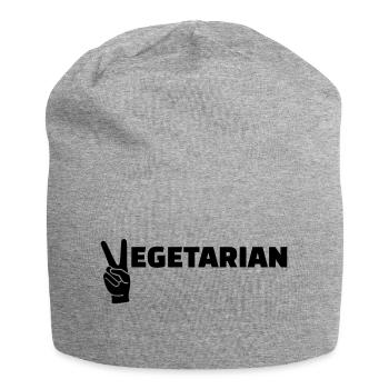 Vegetarian - Jersey Beanie - heather grey - Front