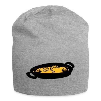paella plat spécialité culinaire espagnole espagne - Bonnet en jersey - gris chiné - Devant