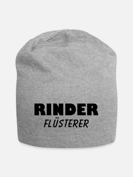 rinder flüsterer - Jersey-Beanie - Grau meliert