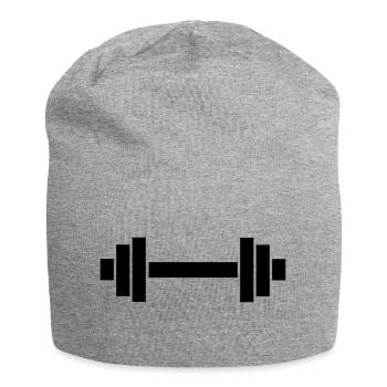 hantel - Jersey-Beanie - Grau meliert - Vorne