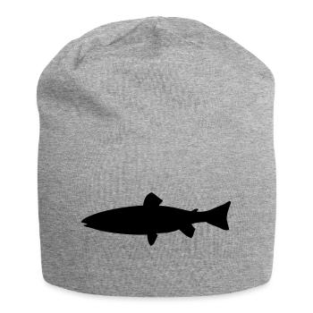 Meerforelle - Fisch - Fish - Jersey-Beanie - Grau meliert - Vorne