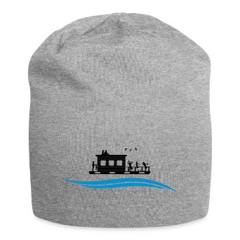 Hausboot Wasser - Jersey-Beanie - Grau meliert - Vorne