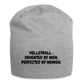 Volleyball - Volley Ball - Volley-Ball - Sport - Jersey Beanie - heather grey - Front