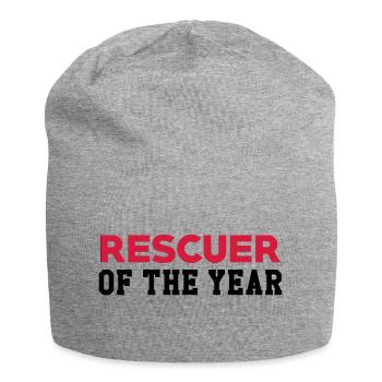 Erste Hilfe / Retter / Retterin / Arzt - Jersey-Beanie - Grau meliert - Vorne