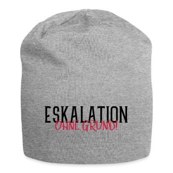eskalation ohne grund - Jersey-Beanie - Grau meliert - Vorne