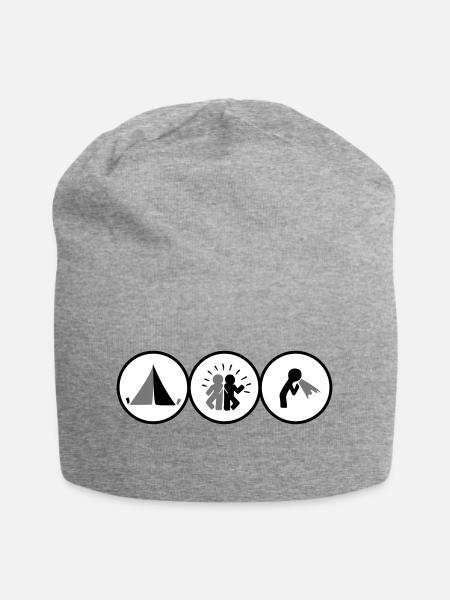 Festival - Jersey-Beanie - Grau meliert