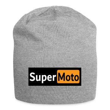 Super Moto logo - Jersey Beanie - heather grey - Front