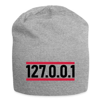 127 0 0 - Jersey-Beanie - Grau meliert - Vorne