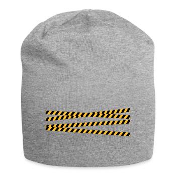 Sicherheitsband Sperrung Zone - Jersey-Beanie - Grau meliert - Vorne