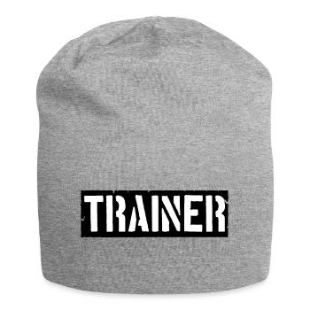 Coach logo design - Jersey Beanie - heather grey - Front