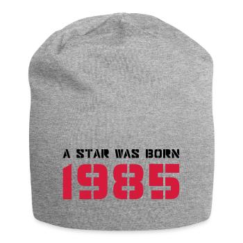 Geburtsjahr Geburtstag Born In - Made in 1985 - Jersey-Beanie - Grau meliert - Vorne