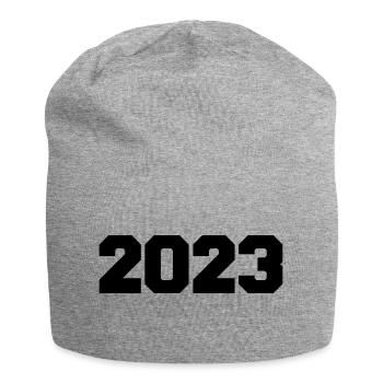 2023 - Jersey-Beanie - Grau meliert - Vorne