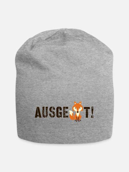FUCHS - Ausgefuchst - Jersey-Beanie - Grau meliert
