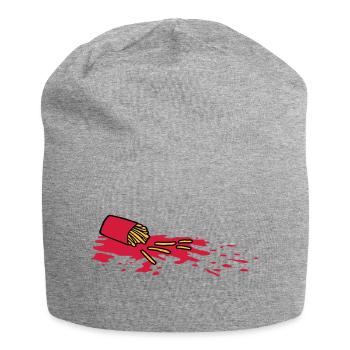 Tatort Pommes Frites - Jersey-Beanie - Grau meliert - Vorne