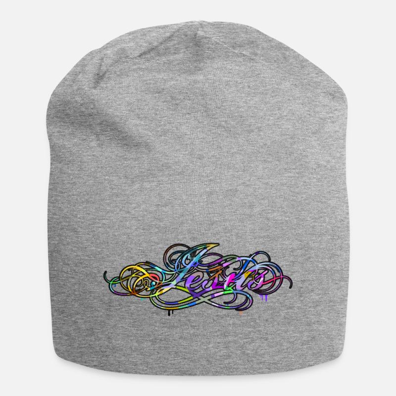 Jesus Graffiti Calligraphy - Jersey Beanie - heather grey