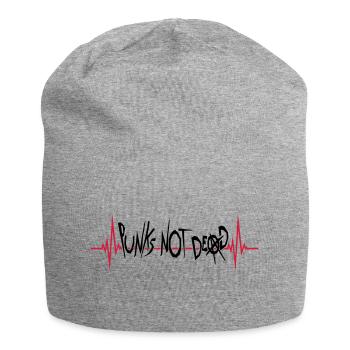 punks not dead Zitat - Jersey-Beanie - Grau meliert - Vorne