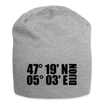 Dijon Koordinaten - Jersey-Beanie - Grau meliert - Vorne