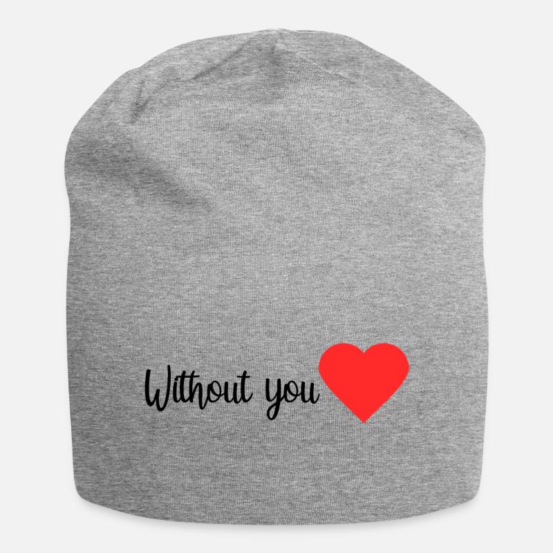 Sans vous - Bonnet en jersey - gris chiné